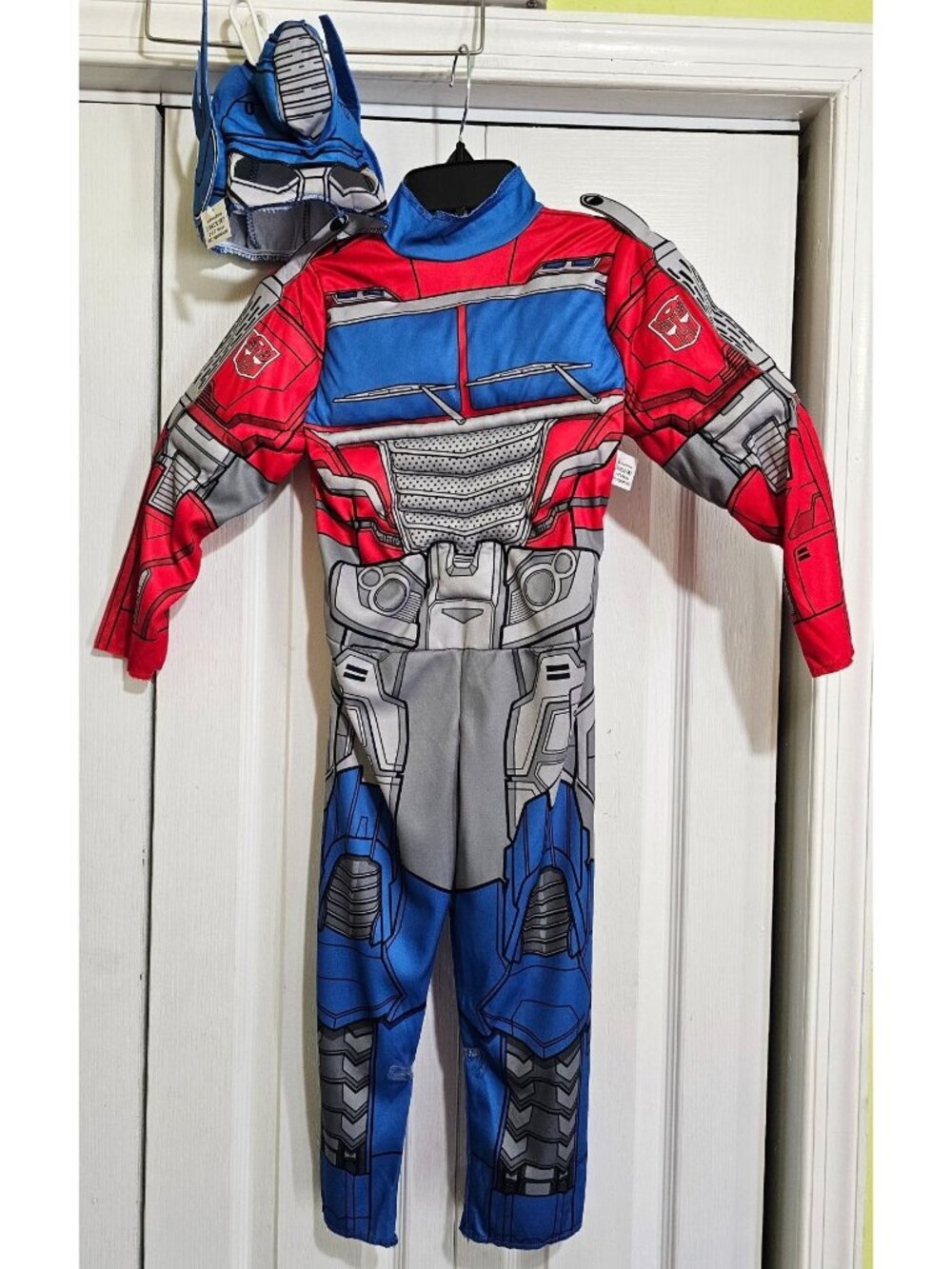 Transformers Optimus Prime Muscle Jumpsuit Soft Mask Costume Toddler 2T Disguise